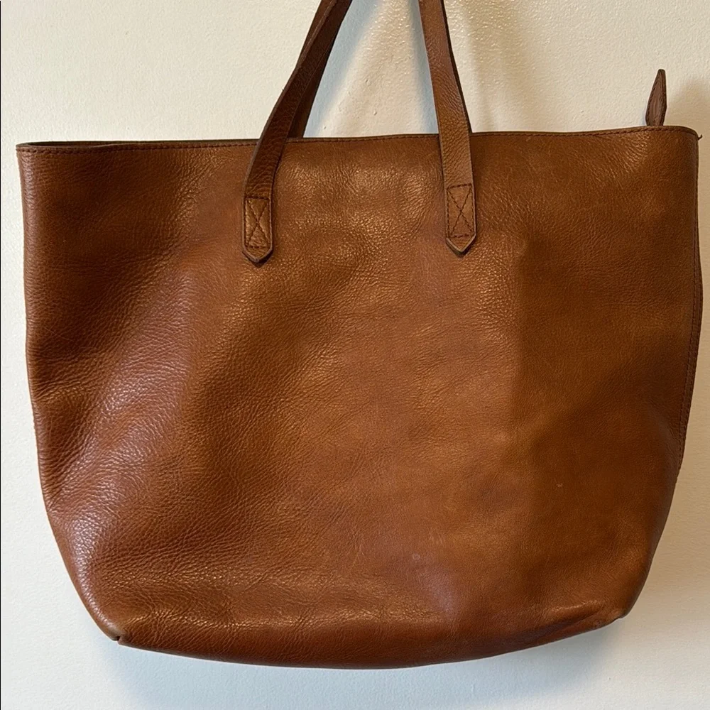 Madewell Transport Brown Leather Tote - Picture 4 of 11